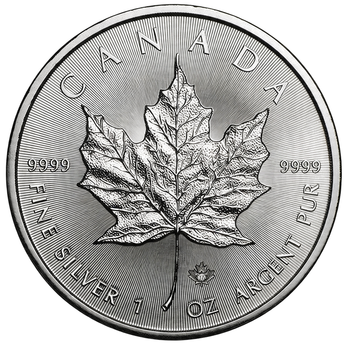 Canadian Maple Leaf 1 oz Silver Various Years