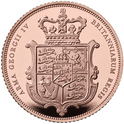 Wielka Brytania: Złoty Suweren 2025 Proof Piedfort