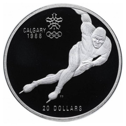 Canada: Set of 10 coins Calgary Olympic Games 1988