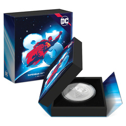Niue: DC Comics - Superman 85th Anniversary Comic Book 1 oz Plata 2023 Proof