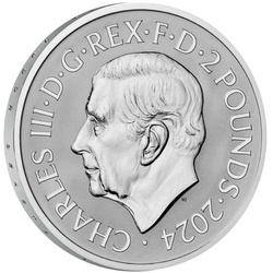 Lot de 2 pièces Les bêtes royales Tudor : le dragon Tudor 2 x 1 once d'argent 2024 Proof