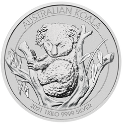 Koala 1000 grammes d'argent 2021