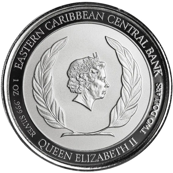 St. Vincent & The Grenadines: War Ship 1 oz Silver 2022