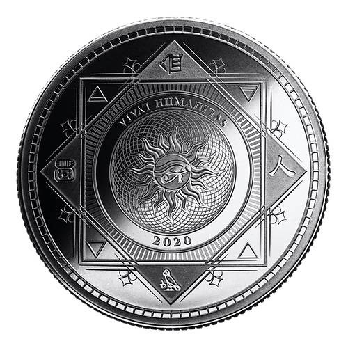 Tokelau: Vivat Humanitas 1 oz Plata 2020