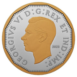 Canada : Feuille d'érable 1947 5 cents plaqué argent 2023 Proof