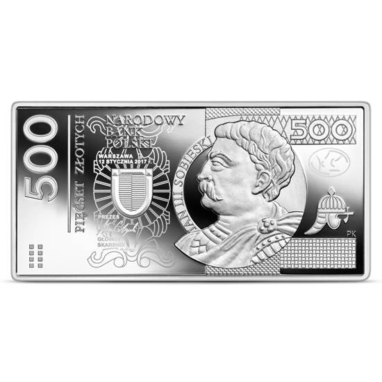 Polskie banknoty obiegowe - zestaw srebrnych monet 10 - 500 zł 2022 Proof