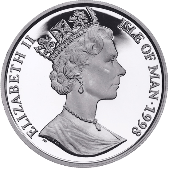 Man-sziget macska sorozat: burmai macska 1 uncia ezüst 1998 Proof