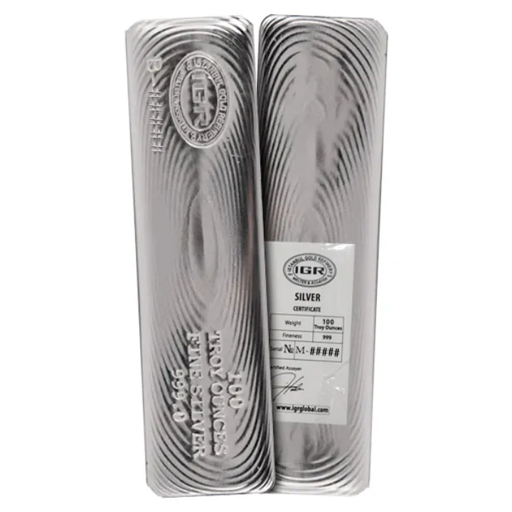IGR 100 oz Silver Bar