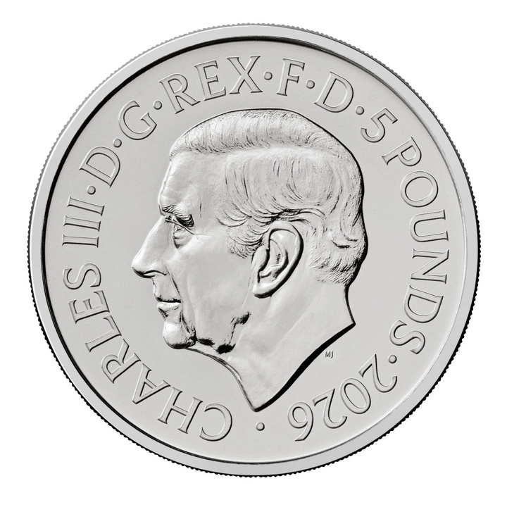 Porträts von Königin Elisabeth II – Die zweite Effigy £5 Kupfer-Nickel 2026