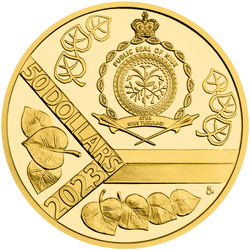 Niue: Czech Lion 1 oz Gold 2023 Proof with Hologram 