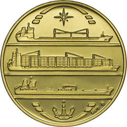 50 anni del cantiere navale di Stettino 1 oncia d'oro 1998