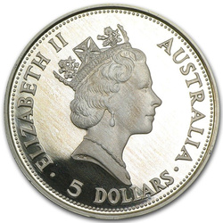 Kookaburra 1 oz Silver 1990 PROOF