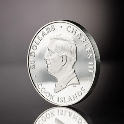 Cook Islands: Silver Burst – Rhino 3 oz Silver 2025 Proof