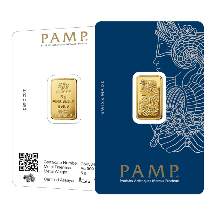 PAMP Suisse Fortuna 5 g Gold Bar Veriscan
