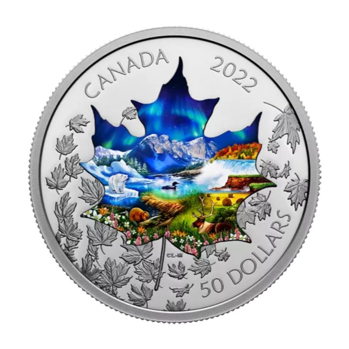 Canada: Canadian Collage colorized 3 oz Silber 2022 Proof