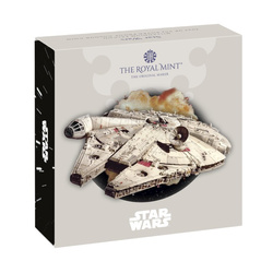 Star Wars: Millennium Falcon színes 50 penny ezüst 2024 Proof