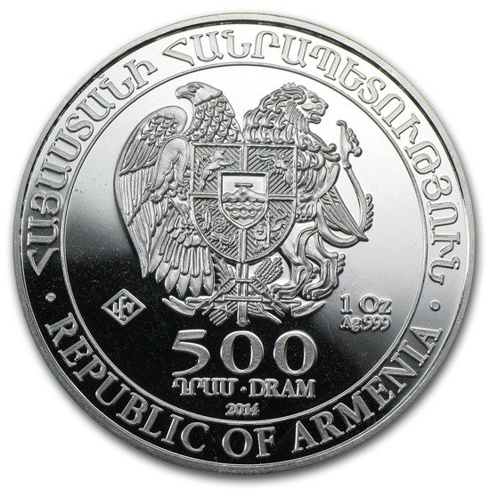 Arka Noego 1 uncja Srebra 2014