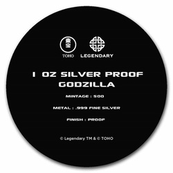 Niue: Godzilla 1 oz Plata 2021 Proof