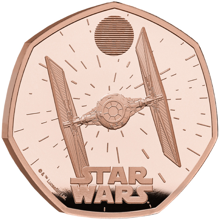 Star Wars: TIE Fighter 50p Gold 2024 Proof
