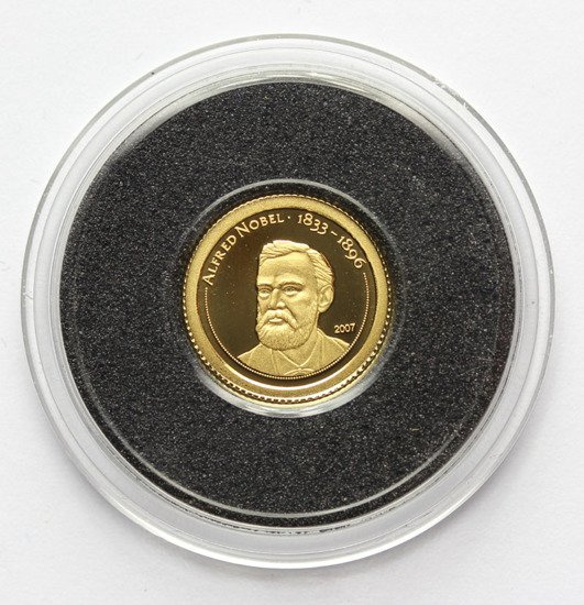 Alfred Nobel 0,5 g Oro 2007 Proof