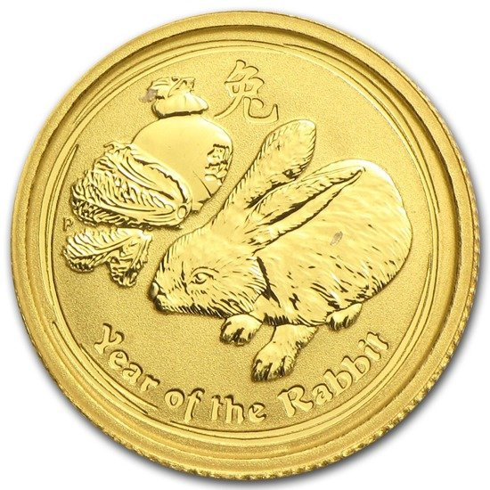 Lunar II: Rok Królika 1/20 uncji Złota 2011