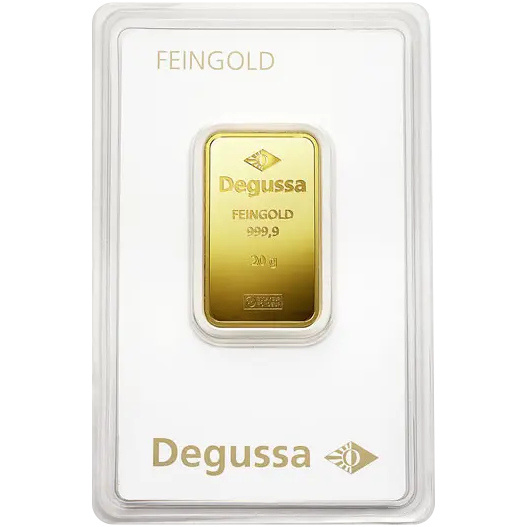 Lingou de Aur Degussa 20 g Aur