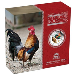 Lunar II: Year of the Rooster 2 oz Silver (Perth Money Expo)