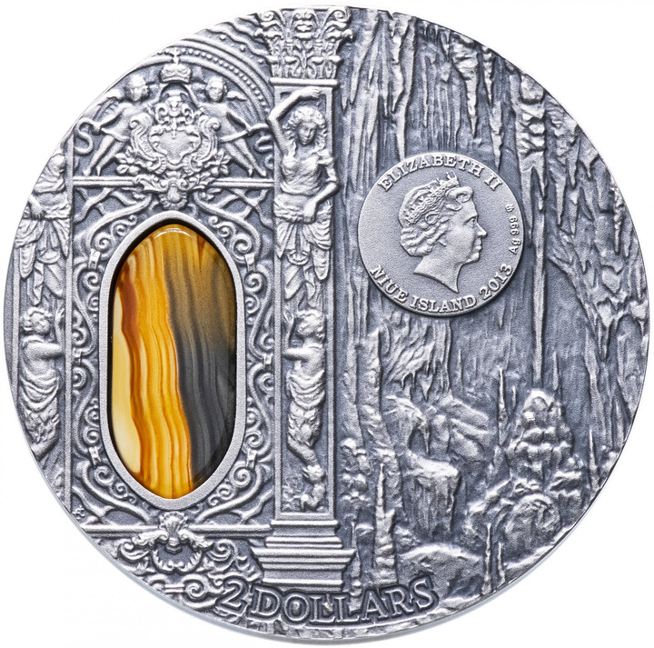Niue: Crystal Art - Mysteries of Wawel 2 oz Silver 2013 Antiqued Coin