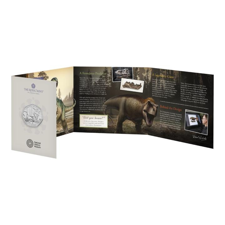 Dinoszauruszok: ikonikus példányok – Tyrannosaurus Rex 50 pence réz-nikkel 2024