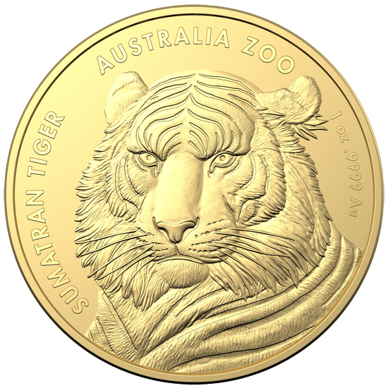 Zoo australiano: Tigre di Sumatra 1 oncia d'oro 2020