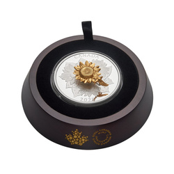 Canada: Il cardellino e il fiore placcato in oro $50 Argento 2025 Proof