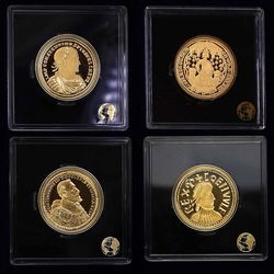 Réplicas de las Monedas Más Caras del Mundo - Medalla Aleatoria de la Serie Dorada 10 gramos Plata