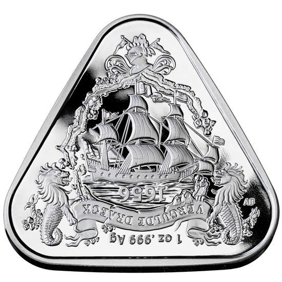 Tesoro Naufragios: Vergulde Draeck 1 oz Plata 2020