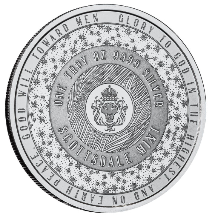 Medaille - Adoration of the Magi "Fra Angelico" farbig 1 oz Silber Prooflike