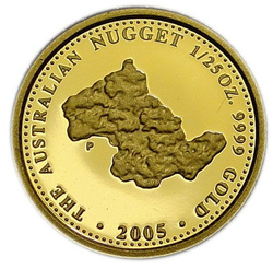 Nugget 1/25 oz Gold 2005 Proof