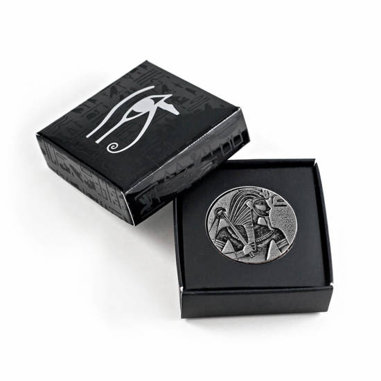 Chad: ERS Rey Tut 5 oz Plata 2016 Moneda Antigua