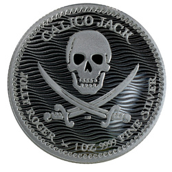 Niue: Jolly Roger - Calico Jack 1 oncia d'argento 2022