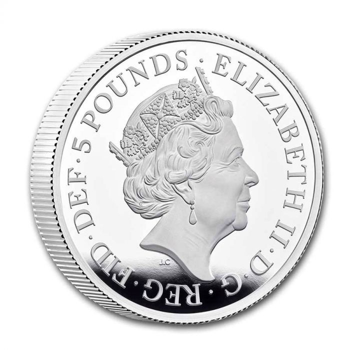 A Tudor-ház királyi állatai: A Beaufort-i Yale 2 uncia ezüst 2023 Proof