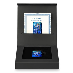 Lingot Asturmint : Les sept péchés capitaux - Paresse coloré 2 onces d'argent 2024 Finition antique