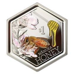 Miel de Manuka coloré 1 once d'argent 2018 Proof