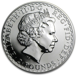 Britannia 1 uncja Srebra 2008