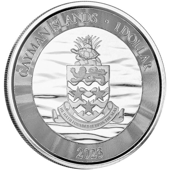 Cayman Islands: Marlin 1 oz Silber 2023 Prooflike