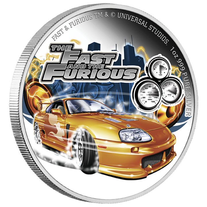 Niue: Fast and Furious coloured 1 oz Silver 2023 Proof Coin