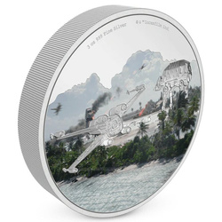 Niue: Star Wars - Battle Scenes of Scarif coloured 3 oz Silber 2022 Proof