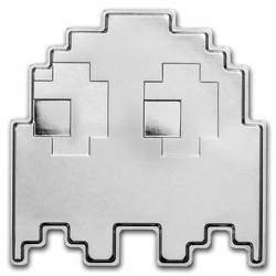 Niue: PAC-MAN GHOST 1 oz Silber 2022 Stackable Shaped Coin
