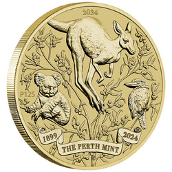 Perth Mint 125e anniversaire de la fondation Bronze aluminium 2024 (pièce dans une carte)