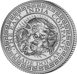 The St. Helena: Trade Dollar 1 oz Silver 2020 (Dragon)