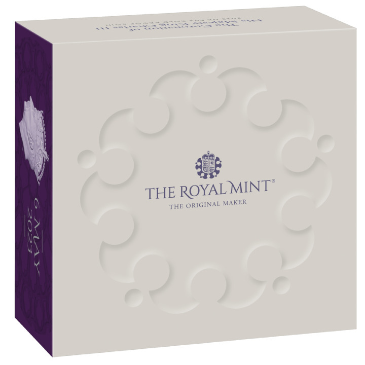 L'incoronazione di Sua Maestà Re Carlo III 50p Oro 2023 Proof