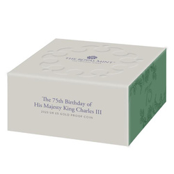 The 75th Birthday of His Majesty King Charles III £5 Złoto 2023 Proof 