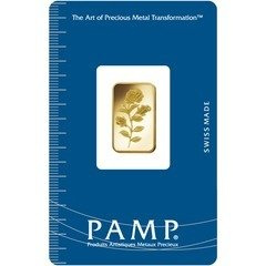 Lingot d'or 5 grammes Pamp Rose